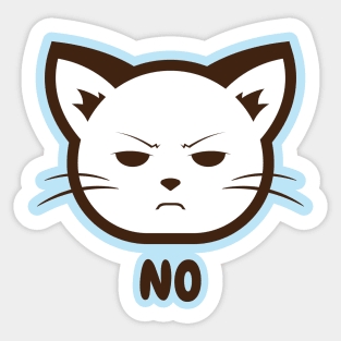 No Cat Sticker